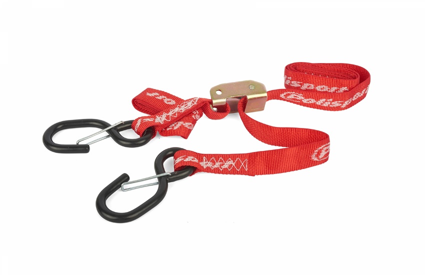 POLISPORT přepravní popruhy TIE DOWN (22mmX2200mm) barva červená