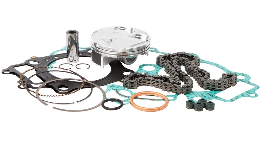 VERTEX sada na opravu horní části motoru KAWASAKI KXF 250 15-16 ( píst 24020A, těsnění TOP-END, rozvodový řetěz )