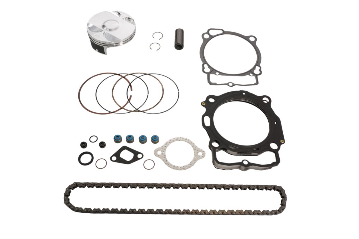 VERTEX sada na opravu horní části motoru KTM EXC-F 450 (EXCF450) 17-19, HUSQVARNA FE 450 17-19 (STD. + 0.01mm = 94.96mm) (11.8:1) (píst, těsnění TOP-END, rozvodový řetěz)