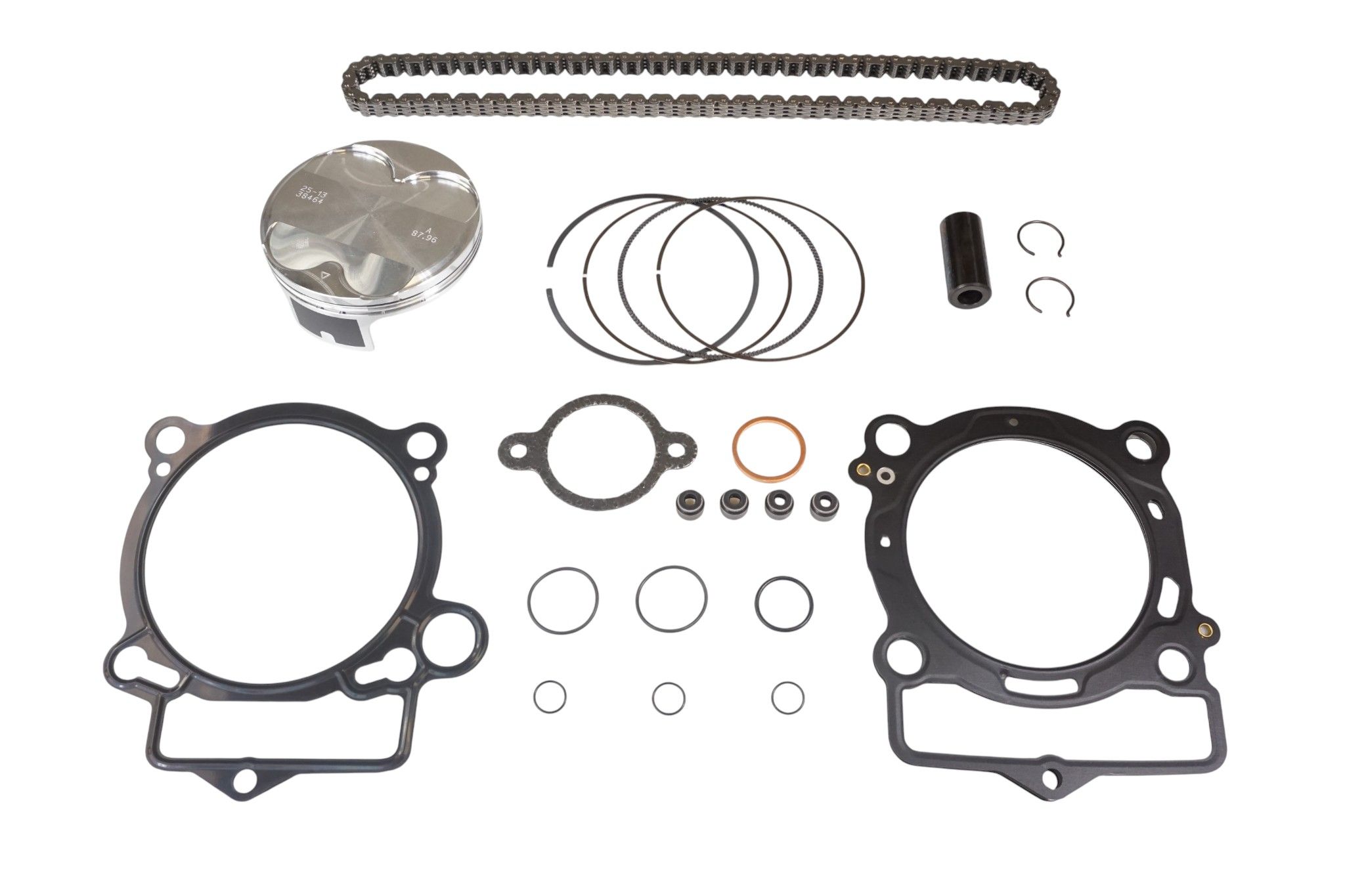 VERTEX sada na opravu horní části motoru KTM EXC-F 350 (EXCF350) 24-25, SX-F 350 (SXF350) 23-25, HUSQVARNA FE 350 24-25, FC 350 23-25, GAS GAS EC 350 F 24-25 (STD. 87.96mm) (píst, těsnění TOP-END, rozvodový řetěz)