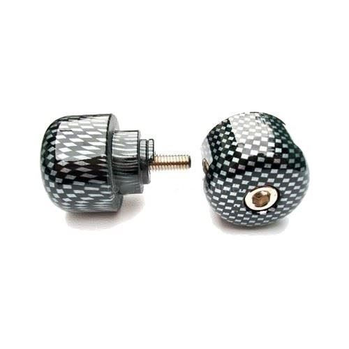 V PARTS (VICMA) koncovky řidítek M6X45 barva karbonové, (STANDARD HONDA) HONDA CB, CBF, CBR, VFR, VTR 250-1300 1987-2008 (901CF) (V PARTS (VICMA))