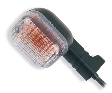V PARTS (VICMA) turn signal set of 2 black housing white lens (9049)