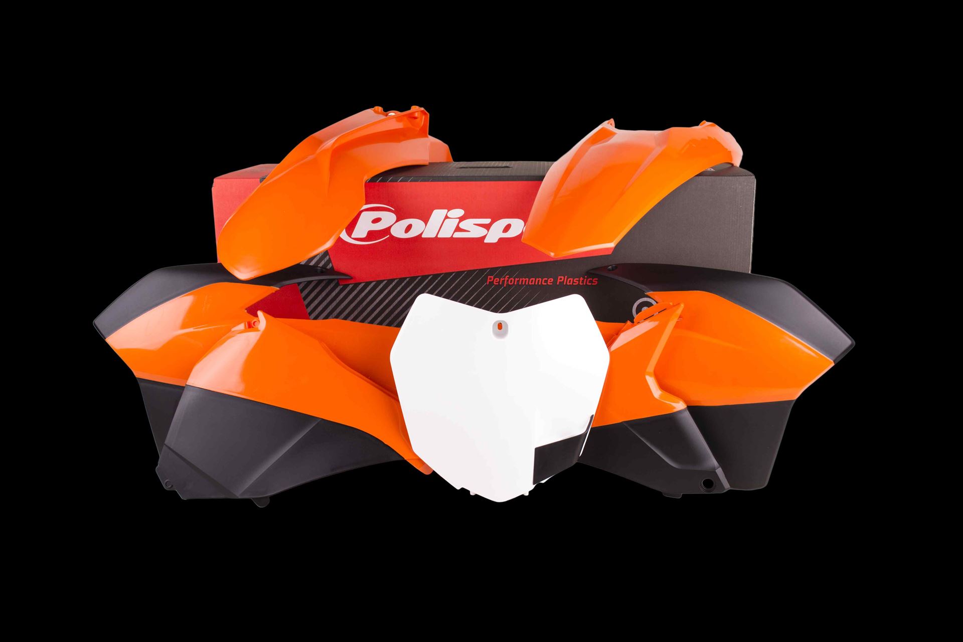 POLISPORT kompletní sada plastů KTM SX/SX-F 13-15 v sadě tabulka přední (8659100002) barva oranžová (POLISPORT kompletní sada plastů KTM SX/SX-F)