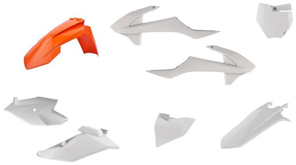 POLISPORT kompletní sada plastů KTM SX 85 18-24 barva bílá (POLISPORT kompletní sada plastů KTM SX 85 18-24 barva bílá)