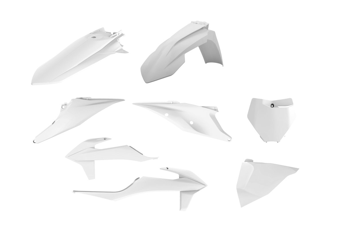 POLISPORT kompletní sada plastů KTM SX/SX-F 19-22 v sadě tabulka přední (8666400008) barva bílá (POLISPORT kompletní sada plastů KTM SX/SX-F 19-22 v)