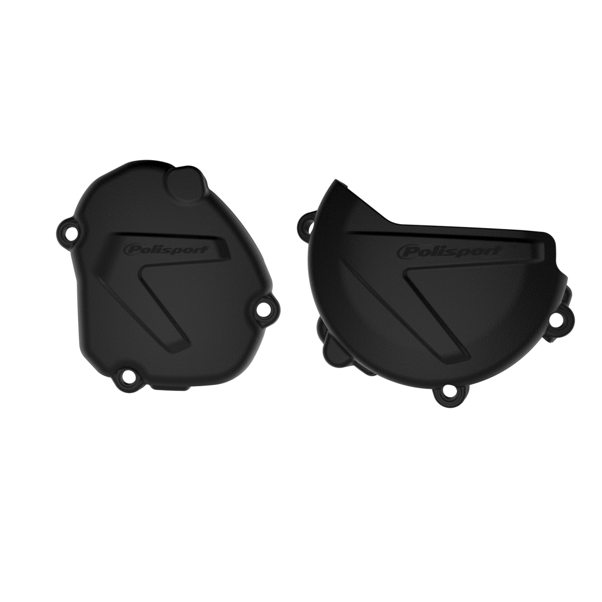 POLISPORT sada krytu alternátoru a spojky YAMAHA YZ 125 08-25 (8464400001+8463600001) barva černá