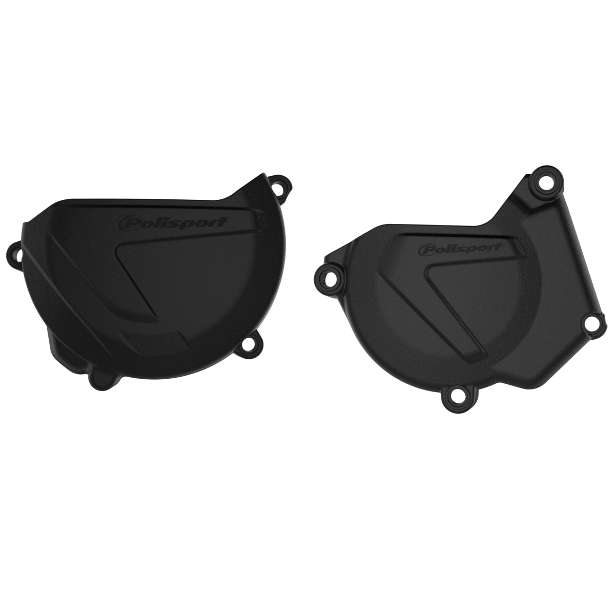 POLISPORT sada krytu alternátoru a spojky YAMAHA YZ 250 05-26 (8464500001+8463700001) barva černá