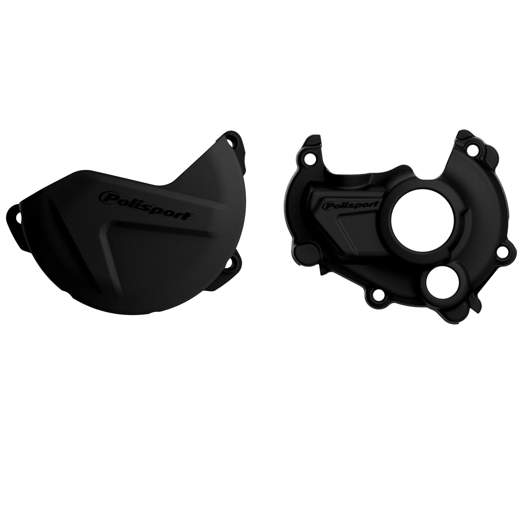 POLISPORT sada krytu alternátoru, spojky a vodního čerpadla YAMAHA YZ 250F 15-18 (8460600001+8454900001+8484500001) barva černá