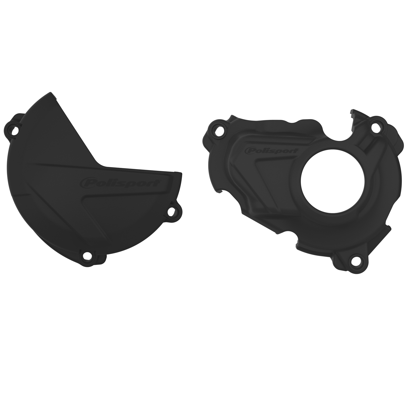 POLISPORT sada krytu alternátoru, spojky a vodního čerpadla YAMAHA YZ 250F 19-26 (8471000001+8471200001+8484500001) barva černá