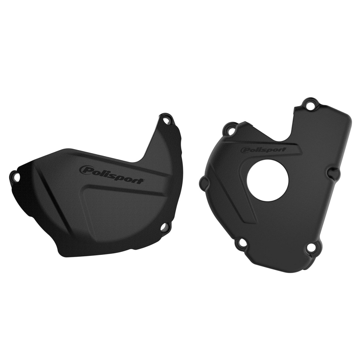 POLISPORT sada krytu alternátoru a spojky KAWASAKI KX 250F 17-20 barva černá (8463800001+8435800001)