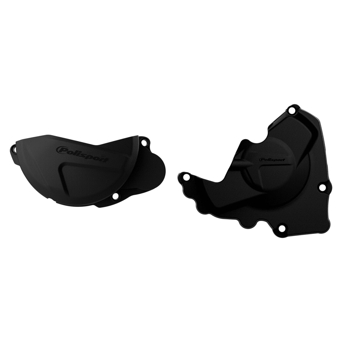 POLISPORT sada krytu alternátoru a spojky HONDA CRF 250R 10-17 barva černá (8461000001+8441100001)