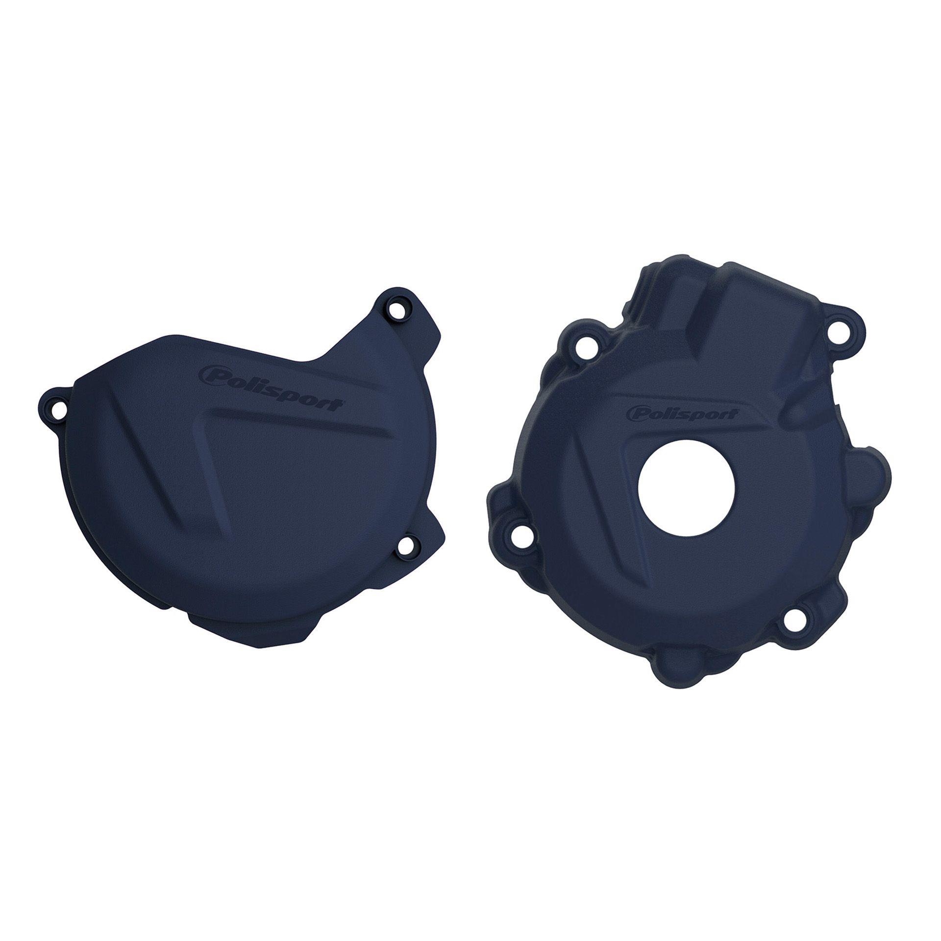 POLISPORT sada krytu alternátoru a spojky HUSQVARNA FE 250/350 14-16 barva světle modrá
