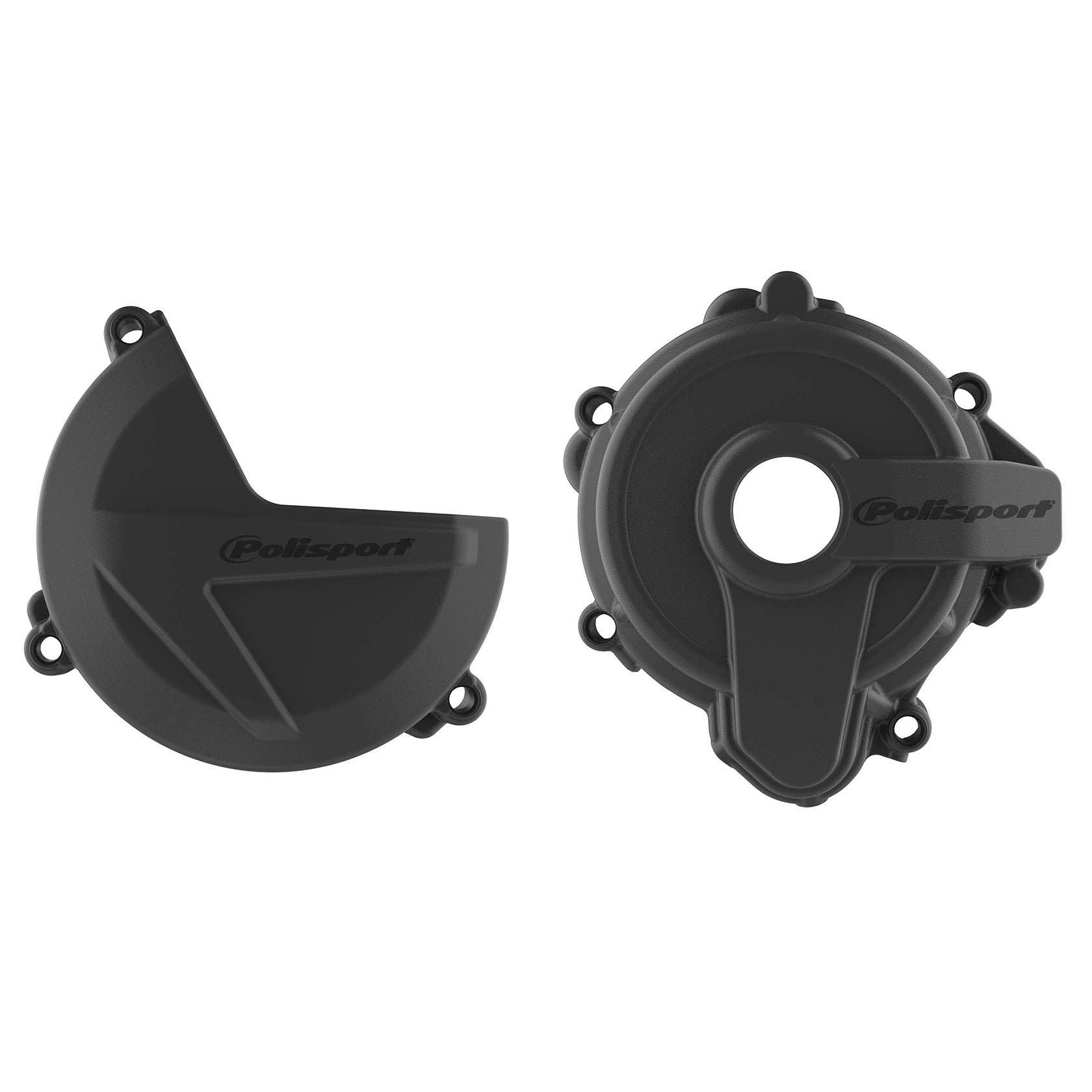 POLISPORT sada krytu alternátoru, spojky a vodního čerpadla SHERCO SE 250/300 16-26 barva černá (8466000001+8465400001+8484700001)