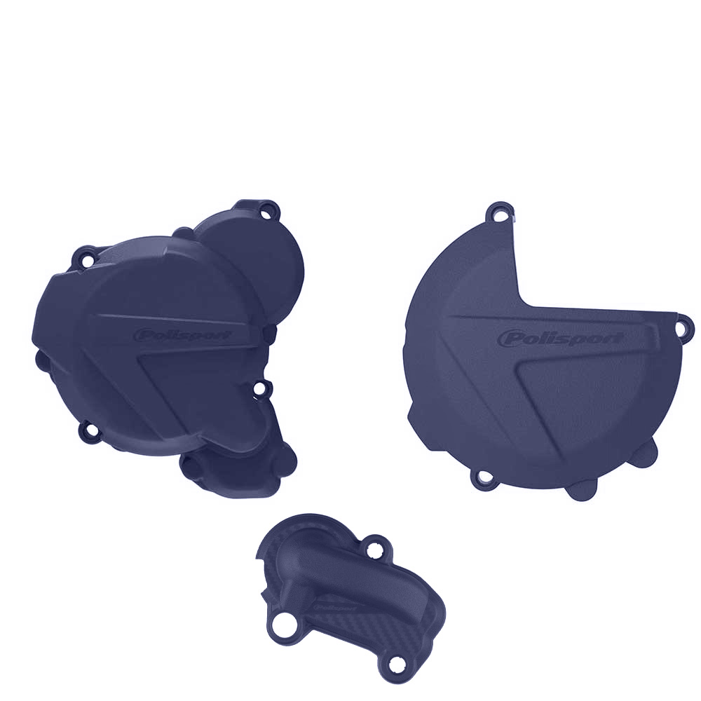 POLISPORT sada krytu alternátoru a spojky HUSQVARNA TE 250/300 20-23 barva tmavě modrá