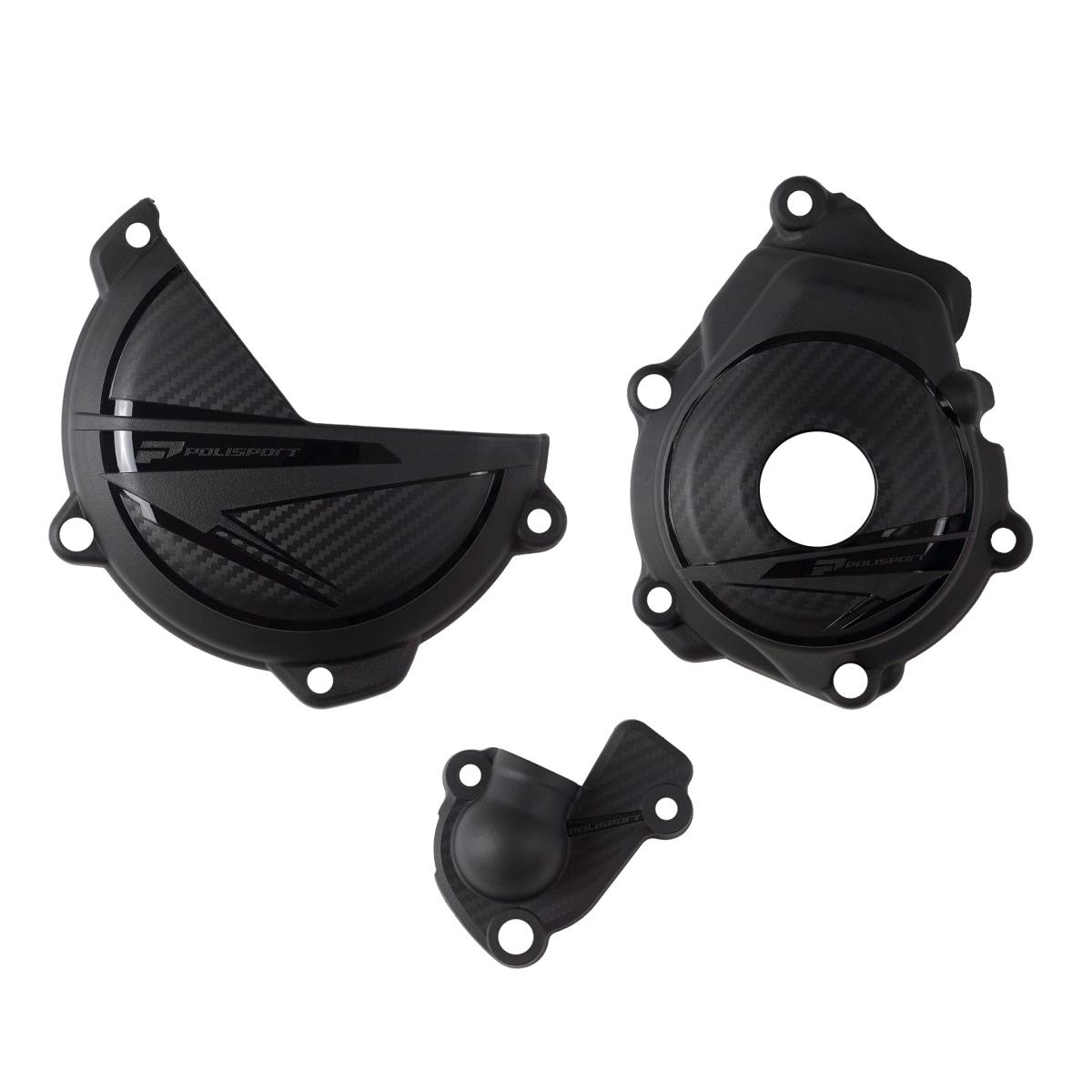 POLISPORT sada krytu alternátoru, spojky a vodního čerpadla KTM SX-F 250/350 23-26; XC-F 250/350 23-26; HUSQVARNA FC 250/350 23-26; FX 350 23-26 barva