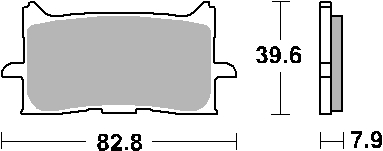 Brake pads SBS 940HS