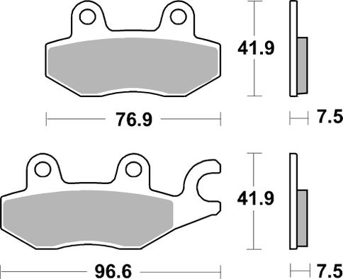 Brake pads SBS 955HS