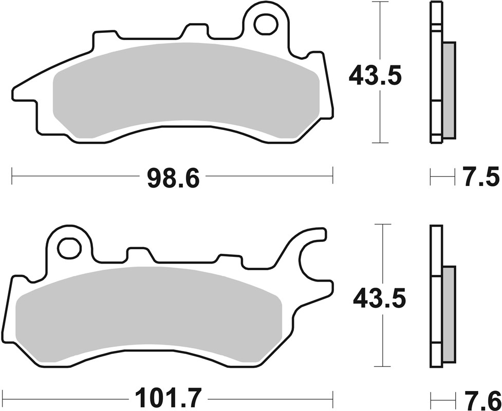Brake pads SBS 958HF