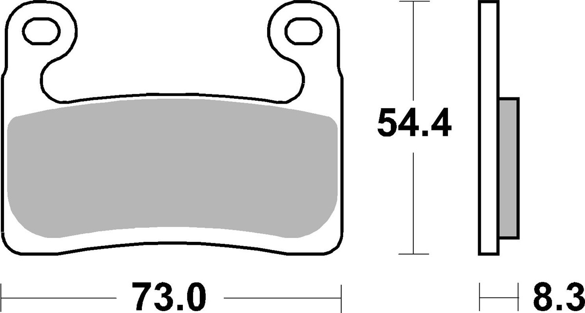 Levně SBS brzdové destičky závodní DUAL karbonové barva zlatá BMW S 1000RR 19-21 (SBS brzdové destičky závodní DUAL karbonové barva zlatá BMW S 1000RR)