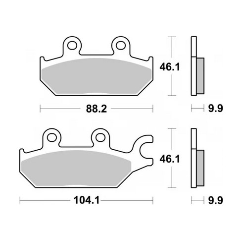 Brake pads SBS 971SI