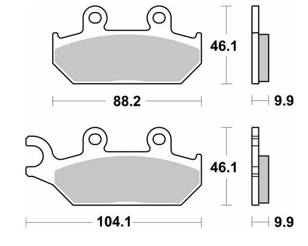 Brake pads SBS 972SI