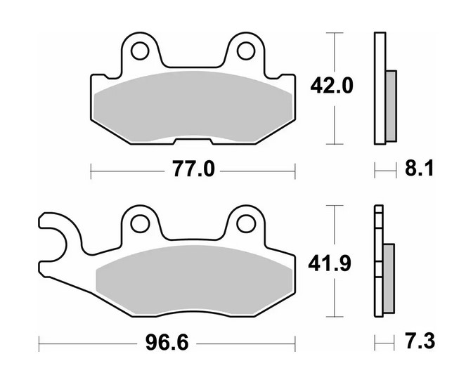 Brake pads SBS 974SI