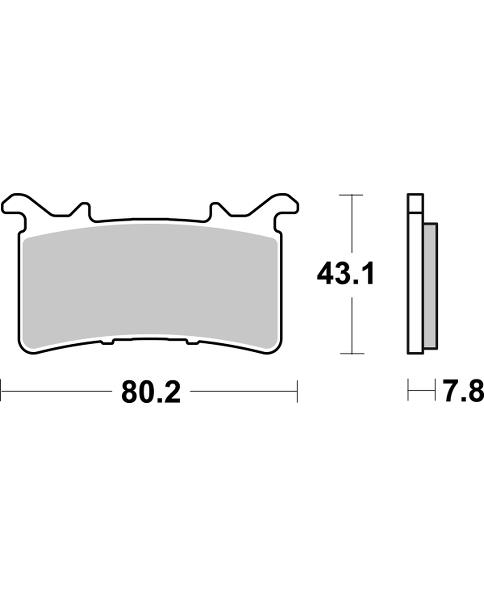 Brake pads SBS 985DS-1