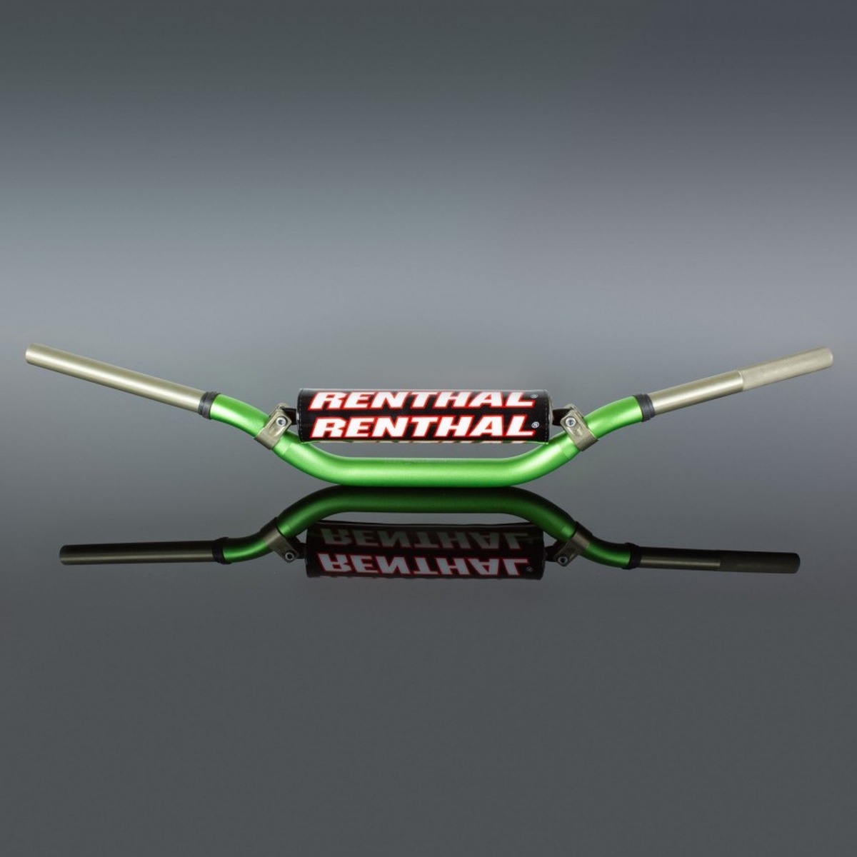 RENTHAL řidítka 1,1/8 (28,6mm) MX TWINWALL 997 HANDLEBAR GREEN CR/CRF 04-13 KX/KXF 06-13 PADDED barva zelená s chráničem