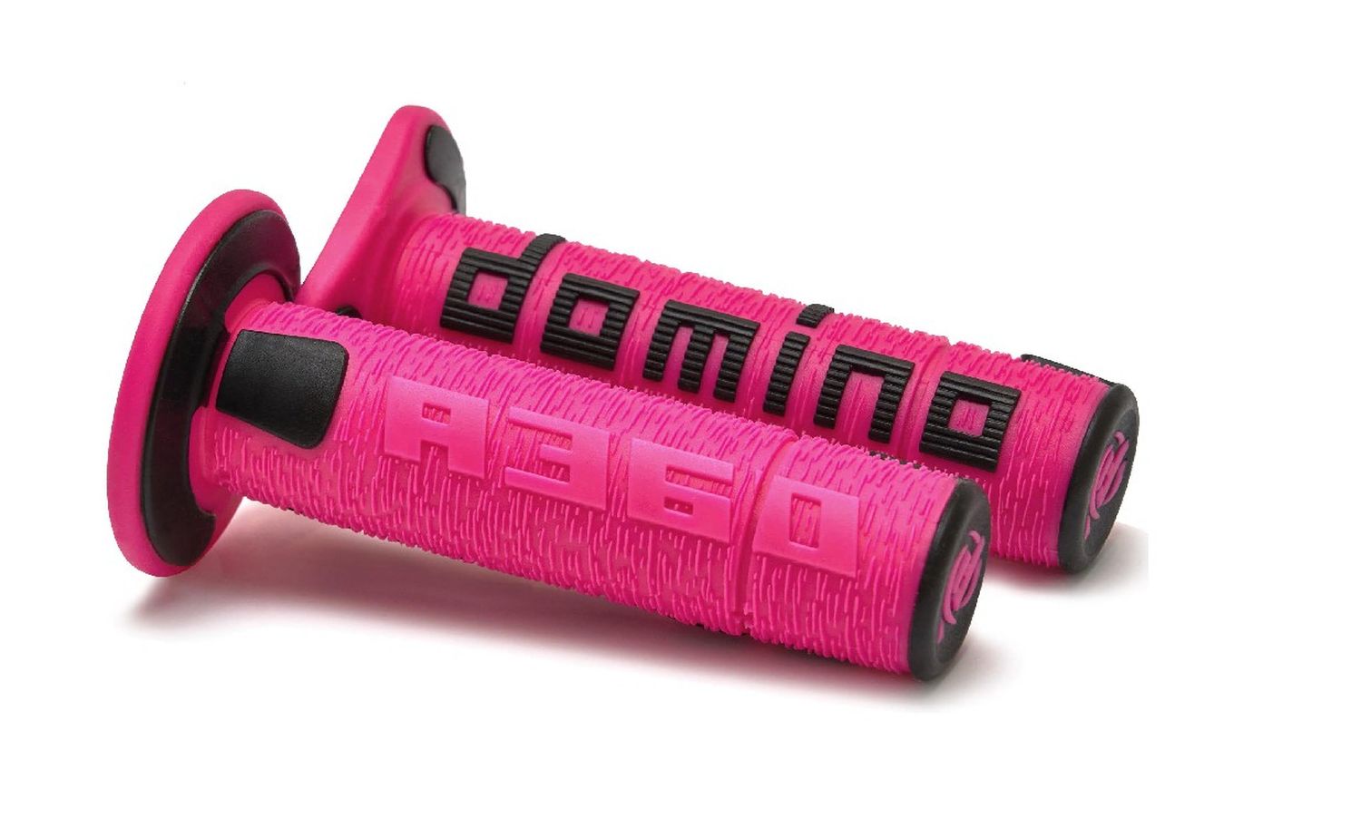 DOMINO gripy OFF ROAD NEW LAMELAR dvousložkové barva růžová/černá ( )