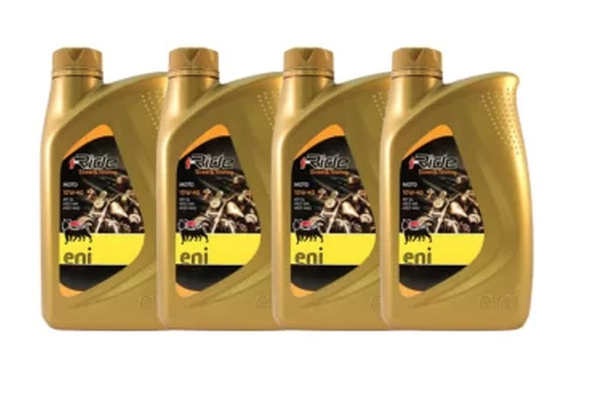 AGIP (ENI) motorový olej I-RIDE MOTO 10W40 polosyntetický (4L) MA2 - KARTON 4 kusy (AGIP (ENI) motorový olej I-RIDE MOTO 10W40 polosyntetický (4L))