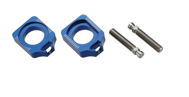 Levně ACCEL napínák zadní osy se šroubem YAMAHA YZF 250 12-25, YZF 450 10-25 barva světle modrá (komplet-2 kusy) (ACCEL napínák zadní osy se šroubem YAMAHA)