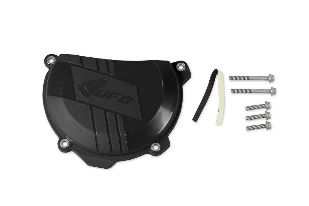 UFO 2025/11 kryt spojky KTM SXF (SX-F) 250 13-15, SXF 350 11-15, EXC 250 13-15, EXC 350 12-15 barva černá (UFO 2025/11 kryt spojky KTM SXF (SX-F) 250)