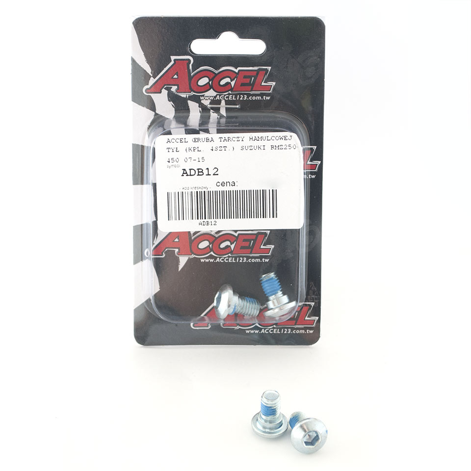 Levně ACCEL šrouby brzdového kotouče zadní (komplet 4kusů-M8) SUZUKI RMZ 250/450 07-15 (ACCEL šrouby brzdového kotouče zadní (komplet 4kusů-M8) SUZUKI RMZ)