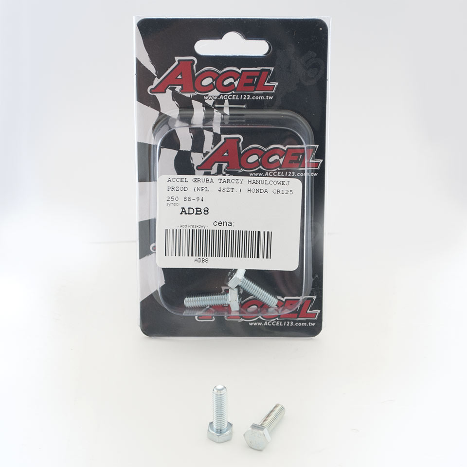 Levně ACCEL šrouby brzdového kotouče přední (komplet 4kusů-M6) HONDA CR 125/250 88-94 (ACCEL šrouby brzdového kotouče přední (komplet 4kusů-M6) HONDA CR)