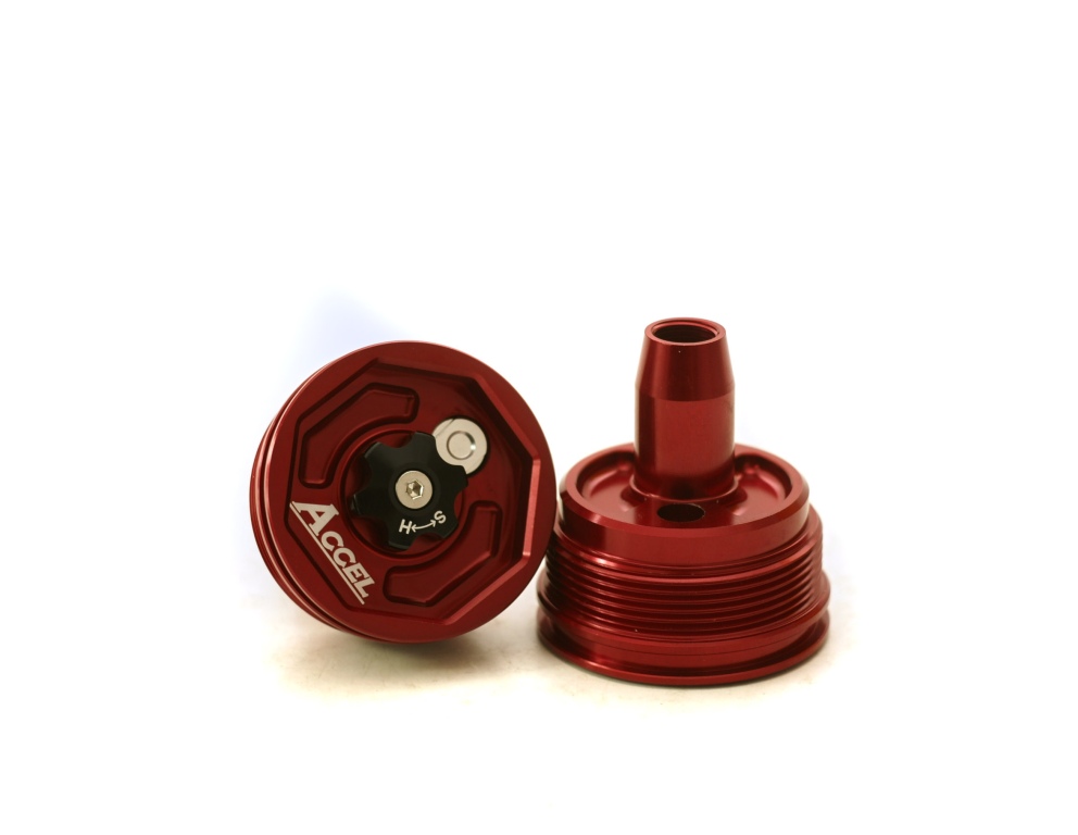 Top cap shock absorbers front with regulation ACCEL AFTC-03RD