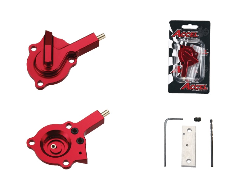 Carburettor cap with regulation colour black ACCEL ALJ-01BK