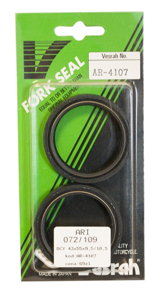 VESRAH gufera vidlice (DRD 2-43X55X9,5/10,5) (ARI072, ARI109) vyrobeno v Japonsku