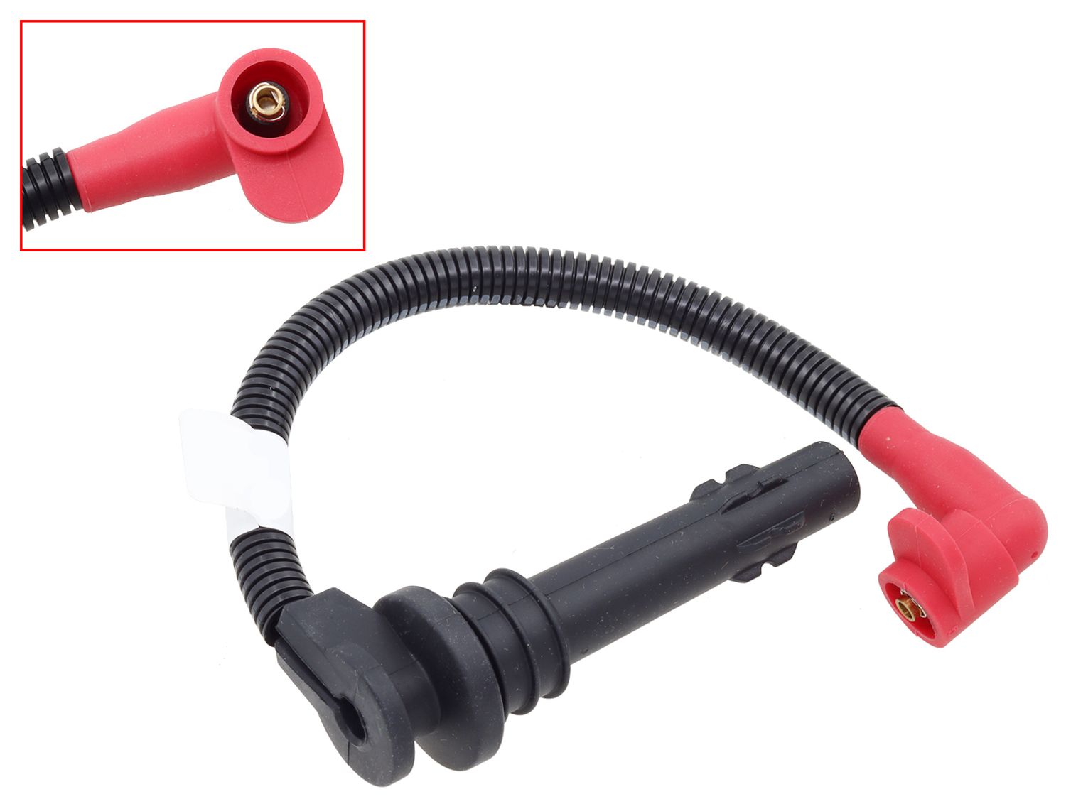 BRONCO angled spark plug cap black POLARIS RZR XP 100 TRAILS '20-'22, RZR 900 '19-'20, RZR 1000 / XP '19-'23, RZR XP4 TURBO '19-'20, RZR TRAIL '21-'25 (OEM: 4017694)
