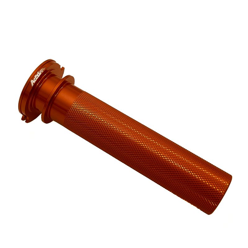 ACCEL aluminium throttle tube without bearing KTM SXF 250/350/450 16-20, KTM 300 TPI 18-22, HUSQVARNA 300 TEI TXI 300 EXCF 250/350/450/500 17-20, HUSQVARNA FC 250-450 16-20, FE 250-501 17-20, FX 350/450 17-20 - orange (79002014100)