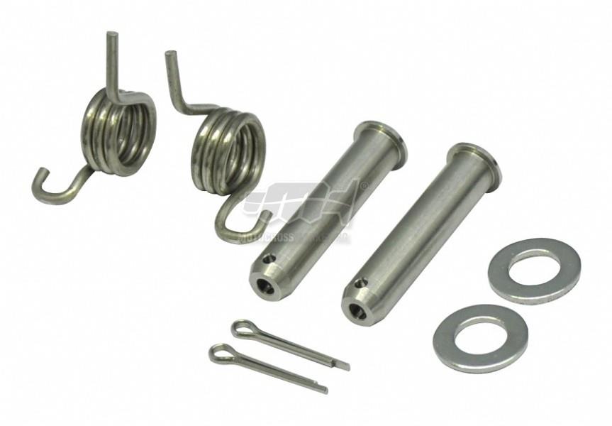 M.C. sada montážní stupaček KAWASAKI KX250F/KXF 250 06-23, KX450F/ KXF 450 07-23 (svorky,kolíky,pružiny,bezpečnostní)
