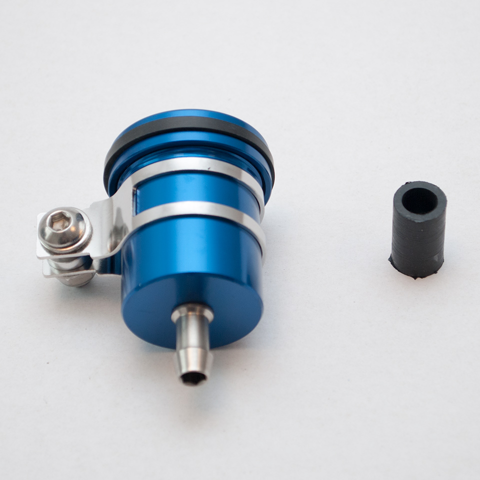 Brake fluid reservoir rearalumiNIUm colour light blue - ACCEL BFT-01BL
