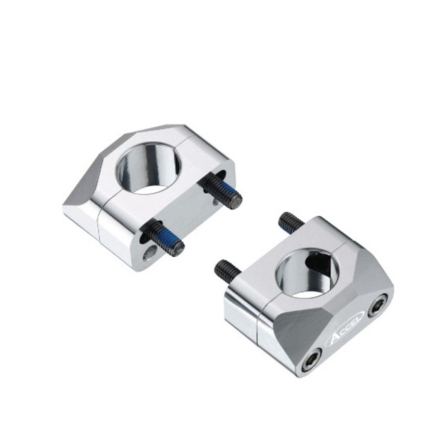 Levně ACCEL držáky/zvedáky na řidítka (28,6mm) výška 20mm barva stříbrná (BM-15SV28) (ACCEL držáky/zvedáky na řidítka (28,6mm) výška 20mm barva stříbrná)