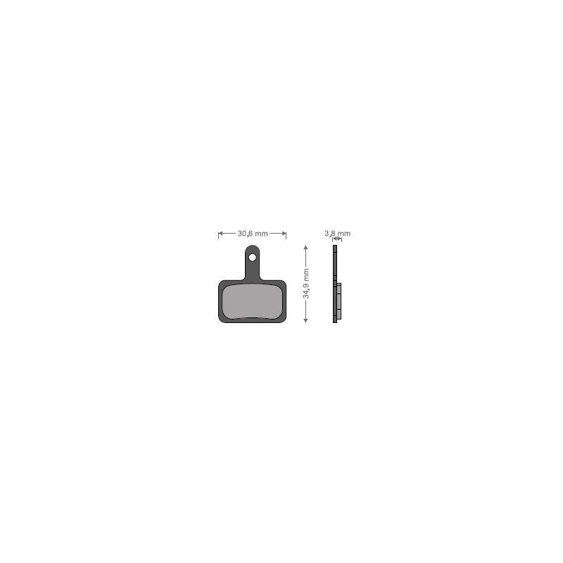 BRENTA bike brake pads E-BIKE mtb / road / electric suitable for shimano deore BR-M575, BR-M525, BR-M515, BR-T615, BR-M506, BR-M505, BR-MT500, BR-M495, BR-M486, BR-M485, BR-M475 BR129 (BR09ES)