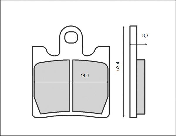 Brake pads BRENTA BR3018