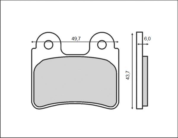 BRENTA brzdové destičky KH303 (organické)