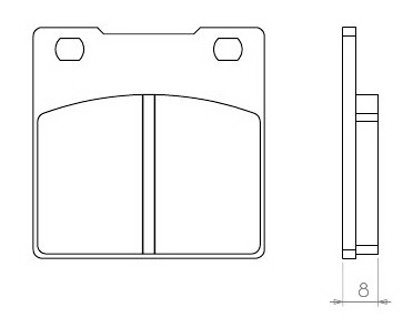 BRENTA brzdové destičky KH063 (organické) SUZUKI GS/GSX/GSF/GSXR/RF/SV- zadní