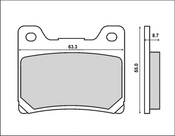 BRENTA brake pads KH088 (organic) (BR3053)