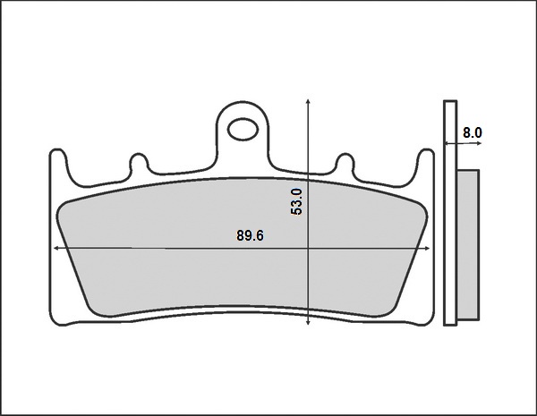 BRENTA brzdové destičky KH188 (organické)