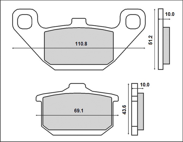 BRENTA brzdové destičky KH085 (organické)