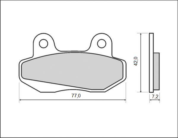 BRENTA brzdové destičky KH086 (organické)